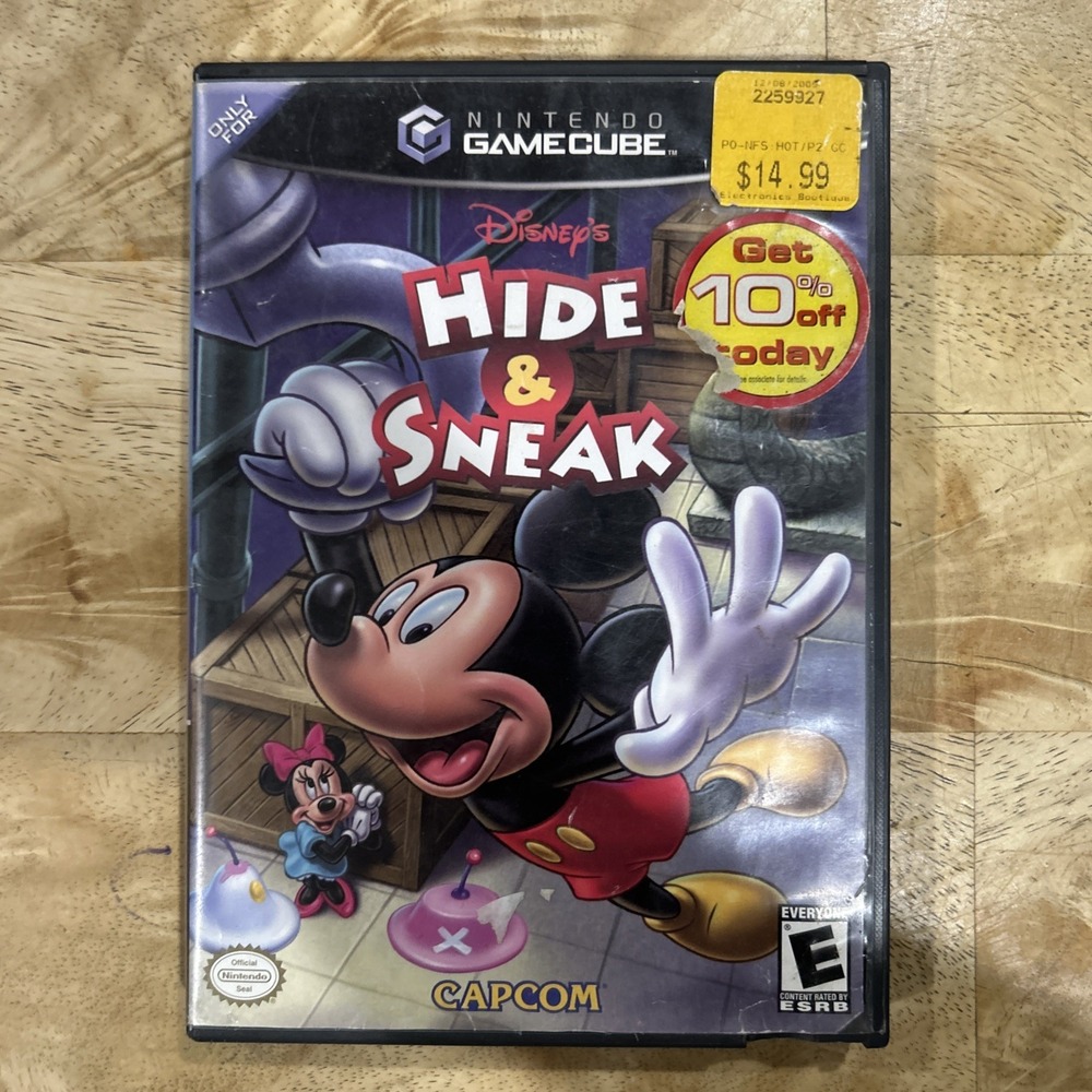 Disney's Hide & Sneak (Nintendo GameCube, 2003) No Manual- Tested Resurfaced